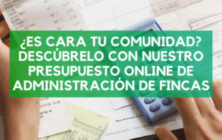 Persona usando una herramienta online para calcular cuánto debería pagar por la administración de su comunidad de vecinos